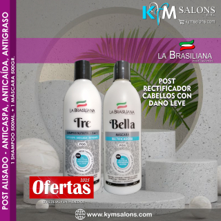 Pack Rectificador Control Caspa / Caída - Tre 500ml. + Bella 500ml. La Brasiliana CodLaBras31SBT
