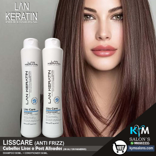 PACK SHAMPOO 500ml. + CONDITIONER 500ML. LAN KERATIN Liss Care CodLanLiss