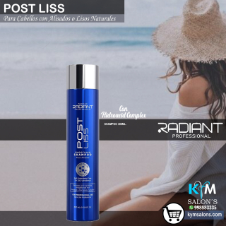 SHAMPOO 300ml. Radiant Post Liss Post Liss Smoothing CodRadPosL
