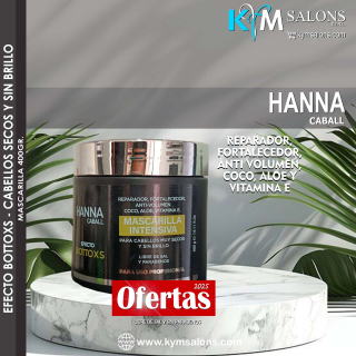 Mascarilla 400gr. Hanna Caball Efecto Bottoxs Anti Frizz CodHanneb