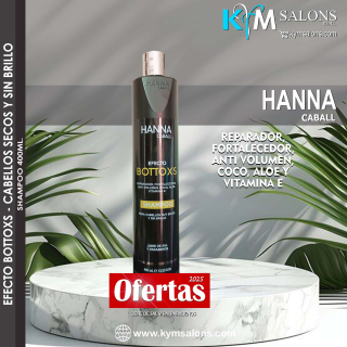 Shampoo 400ml. Efecto Bottoxs Anti Frizz Hanna Caball CodHanneb