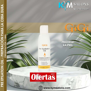 PRE EPILATION OIL - Aceite que Prepara la Piel para la Cera Dura - 118gr. (GiGi) CodPreTG