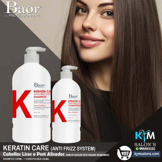 PACK SHAMPOO 500ml. + CONDITIONER 300ml. BAOR Keratin Care CodBaorKCare