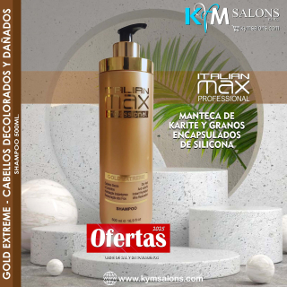 Shampoo 500ml. Gold Extreme Italian Max CodItaliMG