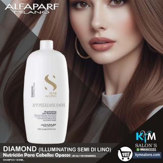 SHAMPOO 1000ml. DIAMOND Illuminating Semi di Lino CodDiamond