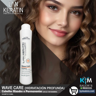 SHAMPOO 500gr. LAN KERATIN Wave Care CodLanwcar