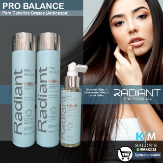 KIT SHAMPOO 300ml. + CONDITIONER 300ml. + LOTION 100ml. PRO BALANCE RADIANT CodProBal