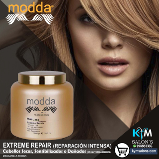Mascarilla 1000ml. Cabellos muy Dañados - Extreme Repair Modda CodRepEX