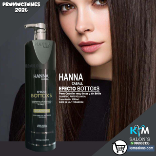 Shampoo 1000ml. Efecto Bottoxs Anti Frizz Hanna Caball CodHanneb