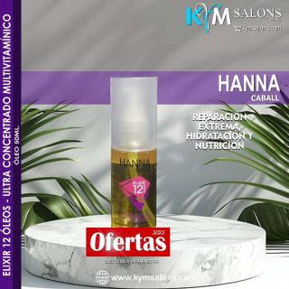 ÓLEO ULTRA CONCENTRADO ELIXIR 12 ÓLEOS - (50ml.) (Hanna Caball) CodHann12