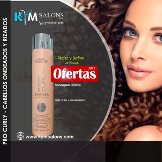 Shampoo 300ml. Define e Hidrata los Rizos Radiant Pro Curly CodCurlyRad