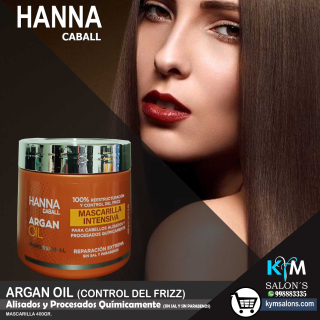 MASCARILLA INTENSIVA 400gr. Argan Oil Hanna Caball CodHannarg