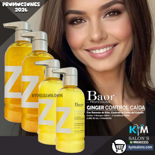 COMBO 2 SHAMPOO 500ml. + 2 CONDITIONER 300ml. GINGER DE BAOR CogGinGCad
