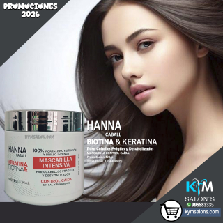 MASCARILLA INTENSIVA 400ml. - Hanna Caball Keratina & Biotina Control Caída CodHannbio