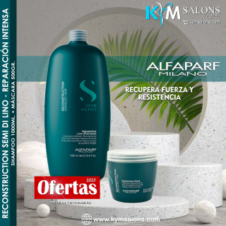 Pack Shampoo 1000ml. + Máscara 500gr. Alfaparf Semi Di Lino Reconstruction Reparative CodAlfapRep