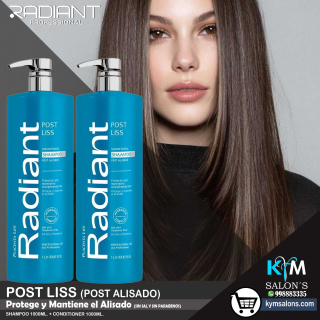 PACK SHAMPOO 1000ml. + CONDITIONER 1000ml. Radiant Post Liss Post Liss Smoothing CodRadPosL