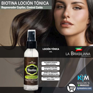 BIOTINA CONTROL CAÍDA - TÓNICO CAPILAR 60ml. La Brasiliana CodLaBrasTó