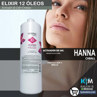 ACTIVADOR (10 VOLUMEN) DE COLOR ELIXIR 12 ÓLEOS HANNA CABALL CodAct1000