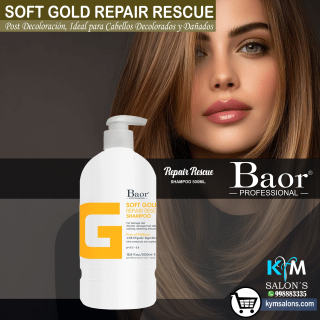 Shampoo 500ml. Soft Gold de Baor Cabellos Decolorados CodBaorSgold
