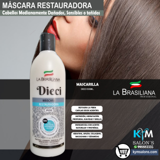 Máscara Capilar Dieci 500gr. Daño Intermedio La Brasiliana CodLaBrasSDT