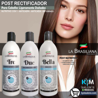 KIT: 1 TRE 500ml. + 1 DUE 500ml. + 1 BELLA 500gr. LA BRASILIANA CodLaBrasSBT