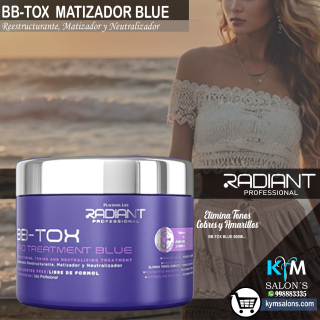 Radiant BB-TOX Pro Treatment Blue 500ml. - Tratamiento Reestructurante, Matizador, Reduce el Volumen CodBotoxRad