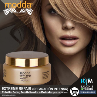 Mascarilla 285gr. Cabellos muy Dañados - Extreme Repair Modda CodRepEX