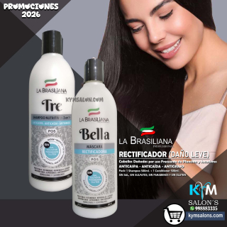 PACK: TRE 500ml. + 1 BELLA 500gr. LA BRASILIANA CodTreBel