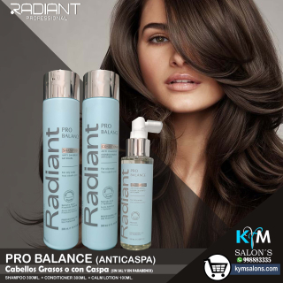 KIT SHAMPOO 300ml. + CONDITIONER 300ml. + LOTION 100ml. PRO BALANCE RADIANT CodProBal