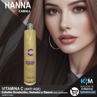 SHAMPOO 400ml. Vitamina C Hanna Caball Anti Age CodHannvc