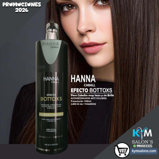 Acondicionador 1000ml. Efecto Bottoxs Anti Frizz Hanna Caball CodHanneb