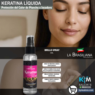 PROTECTOR TÉRMICO - KERATINA LÍQUIDA 60ml. LA BRASILIANA - CodLaBrasKL
