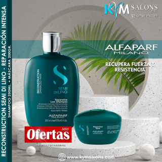 Pack Shampoo 250ml. + Máscara 200ml. Alfaparf Semi Di Lino Reconstruction Reparative CodAlfapRep