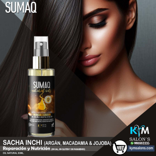 SUMAQ NATURAL OILS - ARGAN & MACADAMIA & JOJOBA 60ml. (Aceite Orgánico)