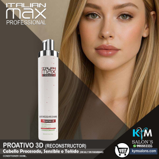Conditioner 300ml. PROATIVO 3D Italian Max Cabellos Sensibles y Grasos CodItaliM3d