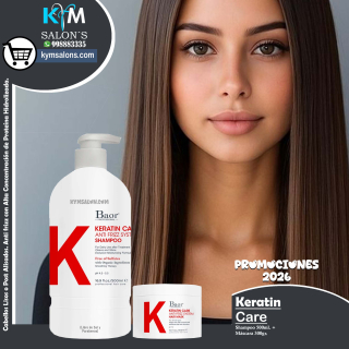 PACK SHAMPOO 500ml. + MÁSCARA 300gr. BAOR Keratin Care CodBaorKCare
