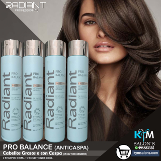 COMBO 2 SHAMPOO 300ml. + 2 CONDITIONER 300ml. PRO BALANCE RADIANT CodProBal