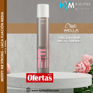 Wella EIMI Mistify Me Strong Laca Spray de Secado Rápido, Nivel de Fijación 3 (24 horas) CodStyE