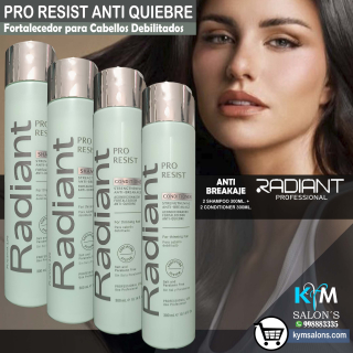 COMBO 2 SHAMPOO 300ML. + 2 CONDITIONER 300ML. PRO RESIST RADIANT CodAntiq