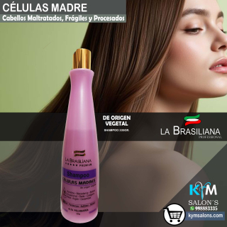 Shampoo 335ml. Células Madre La Brasiliana Premium CodCelPre