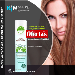 Desenredante Antifrizz Hydra Macadamia Be Natural 200ml. CodBifBeNat