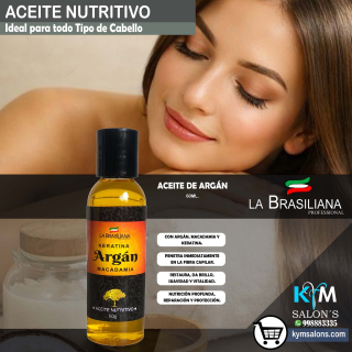 ACEITE DE ARGÁN 60ml. LA BRASILIANA CodLaBrasAc