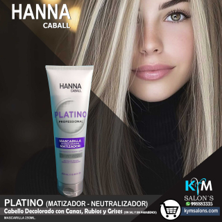Mascarilla 250ml. Platino Hanna Caball CodHannpl