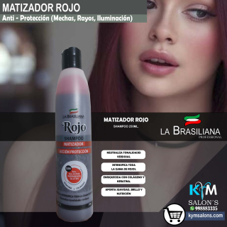 La Brasiliana Matizador Rojo 250ml. - Intensifica Tonos Rojos CodMatiz