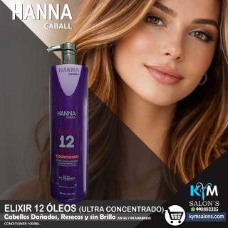 Conditioner 1000ml. Elixir 12 Óleos Hanna Caball CodHann12