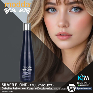 Shampoo 300ml. Silver Blond de Modda CodSilM