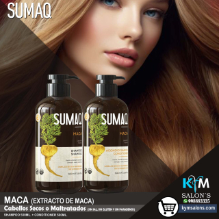 PACK SHAMPOO 500ml. + CONDITIONER 500ML. SUMAQ Maca CodSumaqma