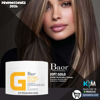 Mascarilla 300gr. Soft Gold de Baor Cabellos Decolorados CodBaorSgold