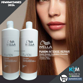 PACK: SHAMPOO 1000ML. + CONDITIONER 1000ML. FUSION INTENSE REPAIR WELLA Codwefus
