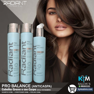 KIT SHAMPOO 300ml. + CONDITIONER 300ml. + PEELING 250ml. PRO BALANCE RADIANT CodProBal